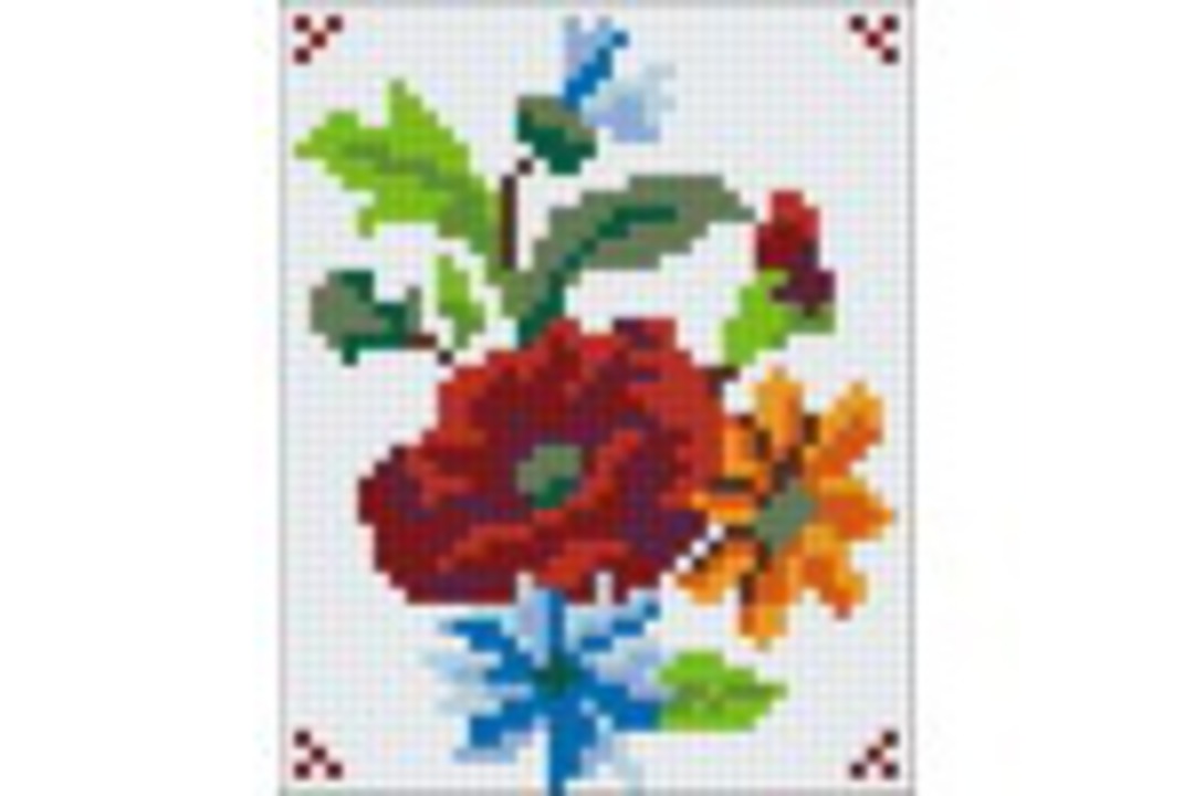 Flower Series VII One [1] Baseplate PixelHobby Mini-mosaic Art Kit image 0